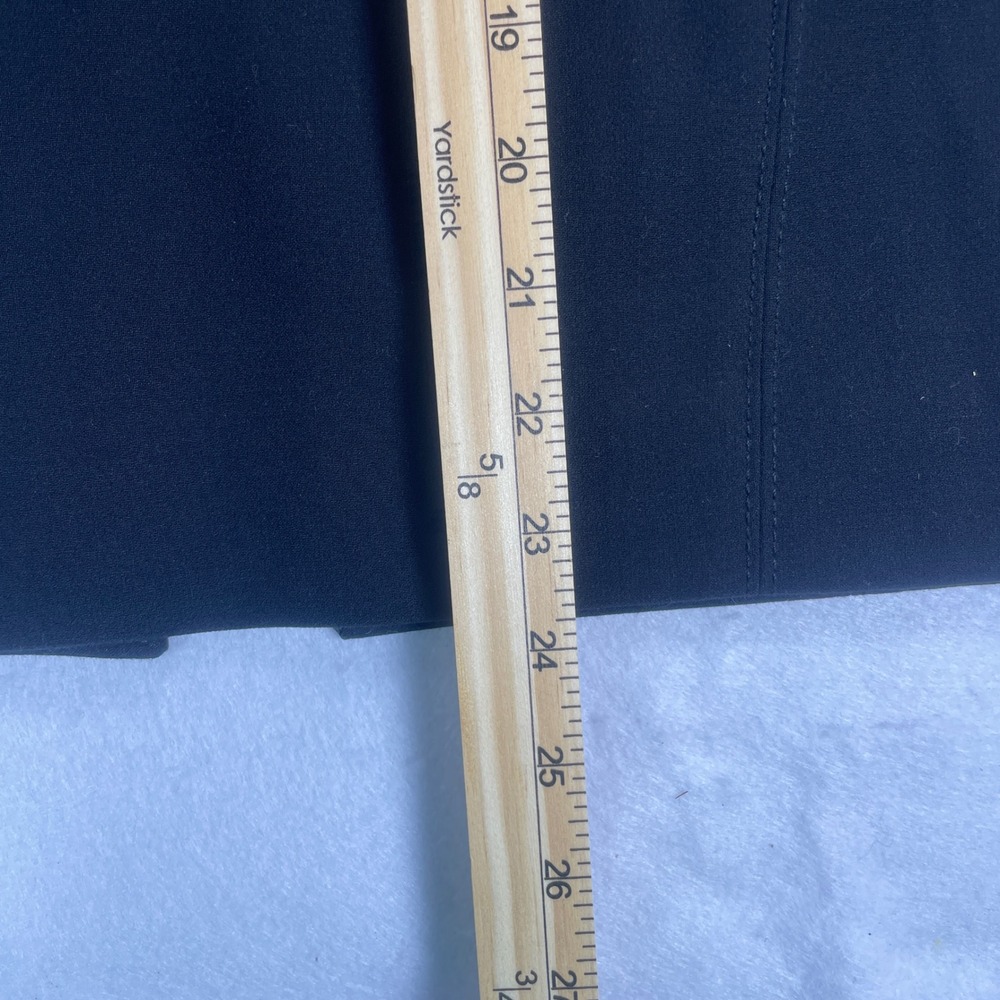 White House Black Market Black Peplum Back Pencil Skirt Size 8 Workwear Business - Picture 11 of 11